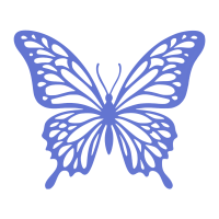 Transparent purple butterfly Transparent purple butterfly